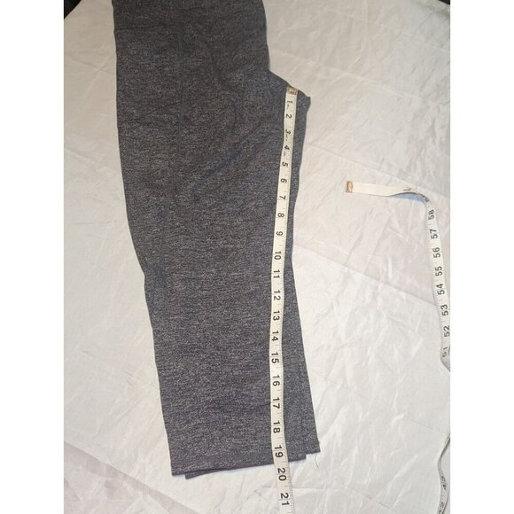 J. Jill Women's Size Large charcoal Gray Fit Marl Leggings Capris Side Zip Pocke - Picture 13 of 14